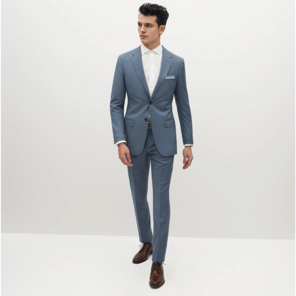 Suitshop Men’s Light Blue Suit | Size 38 Jacket |Size 31 Slim Regular Pant